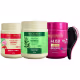 Kit Máscara Bio Extratus Crespos Jaborandi Liso 500g +Escova