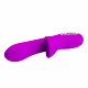 Vibrador pretty love carol Roxo flexível estimulador de ponto g e clítoris (3)