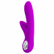 Vibrador pretty love carol Roxo flexível estimulador de ponto g e clítoris (2)