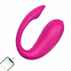 Vibrador Casal Controle Aplicativo Pink 10 Estágios de Vibração Ponto G 20cm x 3,2cm em Silicone Recarregável (5)
