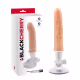 Pênis realístico com ventosa na base e 12 modos de vibração 15x3cm - Black cherry wall mount dildo 7