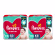 Kit 2 Fraldas Supersec Xg Pampers Simples c/68 Unidades cada