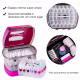 Maleta Manicure Organizadora P/ 68  Esmaltes Rosa + Porta Acetona. (3)