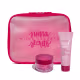 Combo Niina Secrets: Hidratante Matificante Antioleosidade 40g + Máscara Labial Noturna Lip Repair 9g + Nécessaire Pink