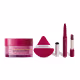 Combo Niina Secrets: Esponja Pink Puff + Creme Skin Overnight 45g + Batom Duo Avelã 1,65g