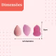 Kit 3 Esponjas De Maquiagem Multiformas Nybc Beauty (4)