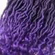 Cabelo Fibra Sintética Goddess Faux Locs 60cm Colors - T1B/Purple (3)