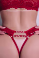 Conjunto sexy Vermelho goza dentro cropped em renda sem bojo Tamanho G (1)