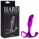 Hard - Massageador de próstata em metal com formato ergonômico e alça de segurança - 6,5 x 1,9 cm Rosa (1)