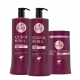 Kit Quina Rosa Haskell Shampoo, Condicionador e Máscara 900g/1L (1)