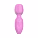 Vibrador Varinha Mágica Recarregável com 10 Modos de Vibração e Toque Aveludado Intt - Rosa (2)