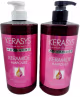 KERASYS ADVANCED KERAMIDE AMPOULE DAMAGE CLINIC KIT (SHAMPOO + MASCARA 1 L) (4)