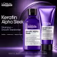 KIT L'OREAL PROFESSIONNEL  ALPHA SLEEK SMOOTH (SHAMPOO + TRANSFORMER) (4)