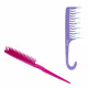 Kit  Ricca - Pente Desembaraçante + Pente de Cabelos Shower Cachos Roxo