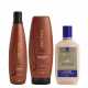 Aneethun Kera System Kit Shampoo Recondicionador e Creme de Silicone Brilho 250ml (1)