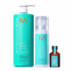 Kit Moroccanoil Hydrating - Shampoo 1L + Curl Defining 250ml + Óleo 25ml (1)