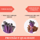 Kit 10 Pincéis De Maquiagem Violet Dreams Nybc Beauty