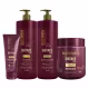 Kit Shitake Shampoo Cond 1L Máscara 500 Finalizador 200g