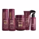 Kit Shitake Shampoo Cond 350ml Máscara 500 Finalizador 200g Spray
