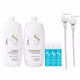 Kit Alfaparf Semi Di Lino Diamond - Shampoo 1L + Condicionador 1L + 3x Ampola 13ml + Válvula Pump (1)