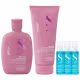 Kit Alfaparf Semi Di Lino Moisture -  Shampoo 250ml + Leave in Condicionador 200ml + 3x Ampola 13ml (1)