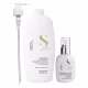 Kit Alfaparf Semi Di Lino Diamond - Shampoo 1L + Fluído 125ml + Válvula Pump (1)
