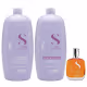 Kit Alfaparf Professional Semi Di Lino Smooth Smoothing - Shampoo & Condicionador 1 Litro + Óleo 100ml