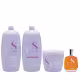 Kit Alfaparf Professional Semi Di Lino Smooth Smoothing - Shampoo & Condicionador 1 Litro + Máscara 500ml + Óleo 100ml
