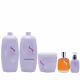 Kit Alfaparf Semi Di Lino Smooth - Shampoo & Condicionador 1 Litro + Máscara 500ml + Óleo 100ml + Cream Leave-In 125ml