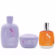 Kit Alfaparf Professional Semi Di Lino Smooth Smoothing - Shampoo 250ml + Máscara 200ml + Óleo 100ml