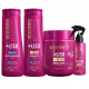 Kit +Liso Shampoo Condicionador 350 Máscara 500 Fluido