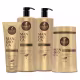 Kit Haskell Mandioca Shampoo Condicionador Mascara 1l  Leave In 240G