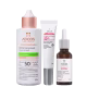 Kit Adcos Aqua Fluid Tonalizante + Derma Complex + Vitamina C 15 (3 Produtos)