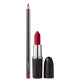 Kit M·A·C MACximal Satin Left On Red + Lip Pencil Brick (2 Produtos)