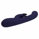 Vibrador Rabbit Lamar Pretty Love Estimulador de Clitóris e Ponto G em Silicone 22cm x 4cm Recarregável Azul Marinho (1)