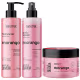 Kit Body Splash + Esfoliante + Hidratante Corpo E Rosto Labotrat Cheiro De Fruta Morango 300g