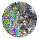 Glitte Estrelas Prata Holográfico 3g