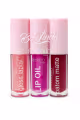 Kit Lip Oil Gloss Batom Linda 3ml