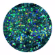 Glitter Estrelas Azul Aqua 3g