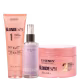 Kit Shampoo, Máscara e Oléo Nutritive para Cabelos Loiros e Mechas  Blonde Spa Essendy (1)