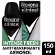 Desodorante Antitranspirante Aerossol Rexona Clinical Intense Fresh 96h 150ml (1)