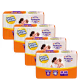 Kit Pom Pom Derma Protek Mega M - Fraldas Descartáveis (192 Unidades) (1)
