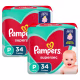Kit 2 Fraldas Pampers Supersec P 34 Unidades (1)