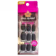 World Queen Nail Queen Matte Color Curta Preta 681 - Unhas Postiças (1)