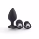 Kit Intt Plug Anal Coração Preto (3 Produtos) (2)