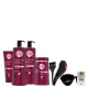 Kit Haskell Quina Rosa 1L Shp Cond Másc Leave +Kit Presente