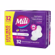 Absorvente Mili Dia & Noite Suave C/Abas pacote de 32 unidades