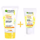 Kit Garnier Gel Espuma de Limpeza Facial 120 g + Hidratante 30 FPS Vitamina C 40 G (1)