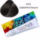 Tróia Hair Cosmetics Colors Castanho Escuro #3.0 - Coloração Permanente 60g (5)