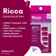 Kit 24 Unhas Postiças Formato Quadrado Médio Cor Cereja Chique Primavera e Verão Ricca (2)
